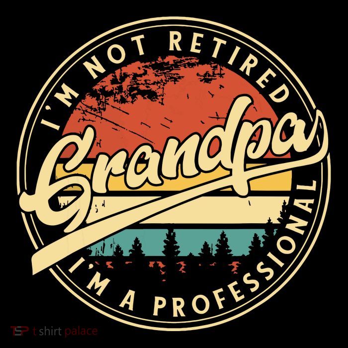 Grandparents Day Im Not Retired Im A Professional Grandpa Cooling Performance Long Sleeve Crew