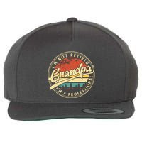 Grandparents Day Im Not Retired Im A Professional Grandpa Wool Snapback Cap