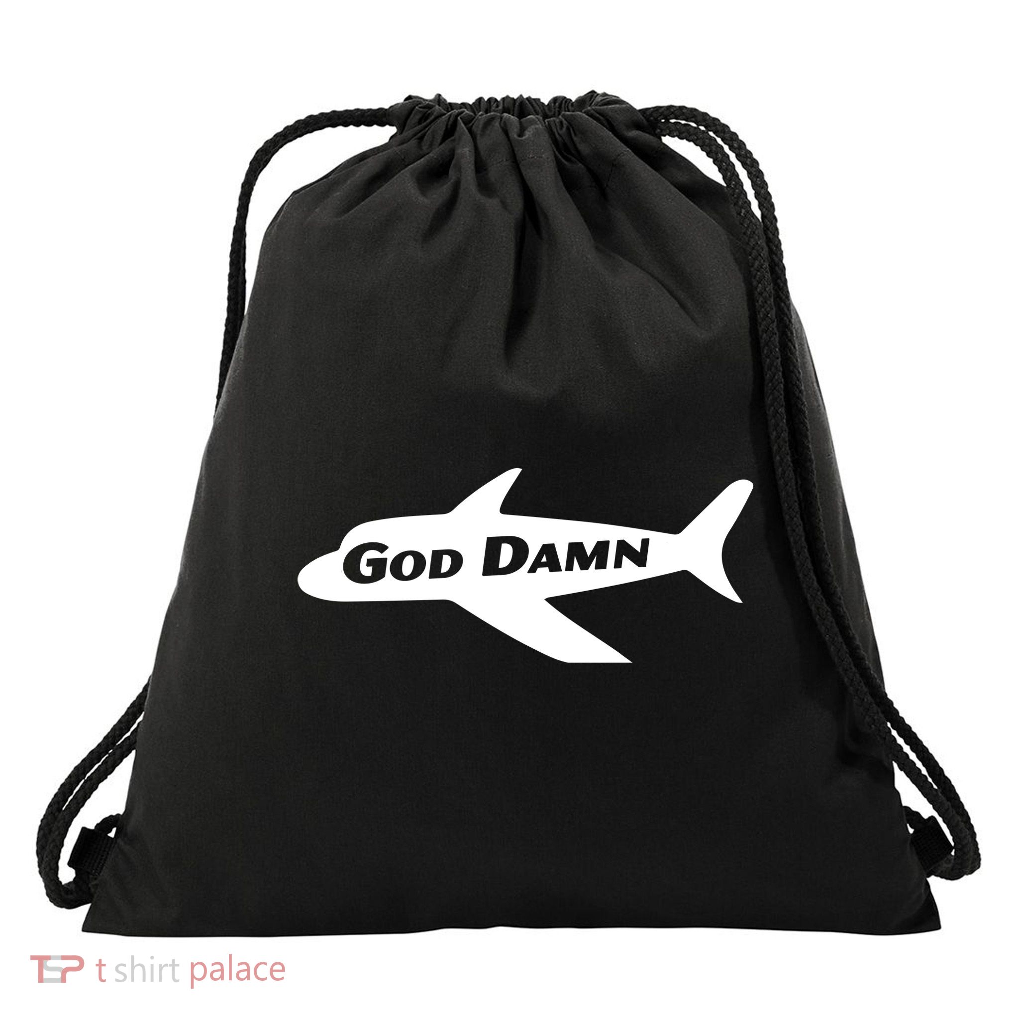 God Damn Jets Drawstring Bag