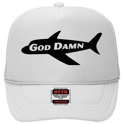 God Damn Jets High Crown Mesh Back Trucker Hat