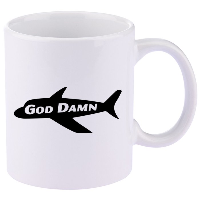 God Damn Jets 11oz C Handle Ceramic Mug