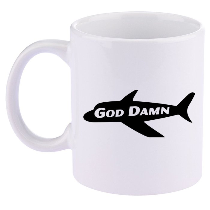 God Damn Jets 11oz C Handle Ceramic Mug
