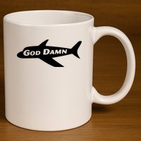 God Damn Jets 11oz C Handle Ceramic Mug