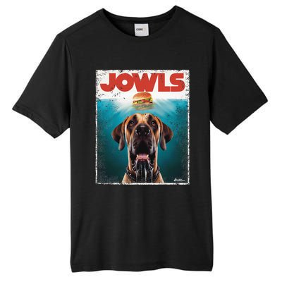 Great Dane Jowls Top Fawn Natural Dog Mom Burger Dad Tall Fusion ChromaSoft Performance T-Shirt