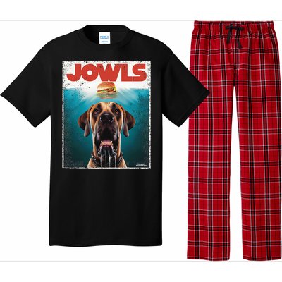 Great Dane Jowls Top Fawn Natural Dog Mom Burger Dad Pajama Set