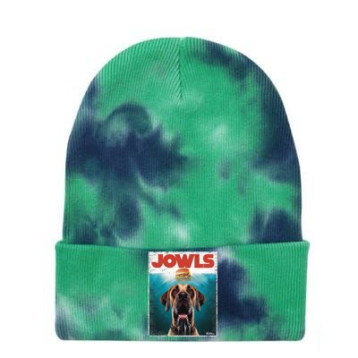 Great Dane Jowls Top Fawn Natural Dog Mom Burger Dad Tie Dye 12in Knit Beanie