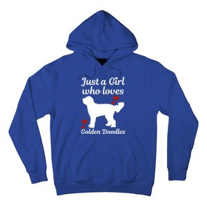 Goldendoodle Dog Just A Who Loves Golden Doodle Mom Gift Hoodie