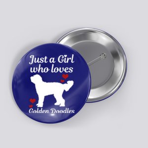 Goldendoodle Dog Just A Who Loves Golden Doodle Mom Gift Button