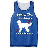 Goldendoodle Dog Just A Who Loves Golden Doodle Mom Gift Mesh Reversible Basketball Jersey Tank