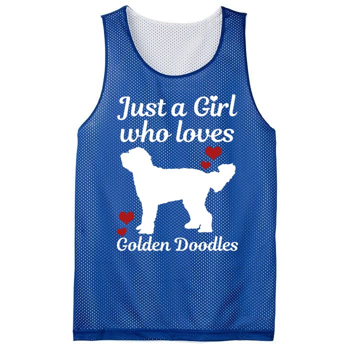 Goldendoodle Dog Just A Who Loves Golden Doodle Mom Gift Mesh Reversible Basketball Jersey Tank