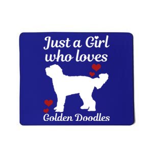 Goldendoodle Dog Just A Who Loves Golden Doodle Mom Gift Mousepad