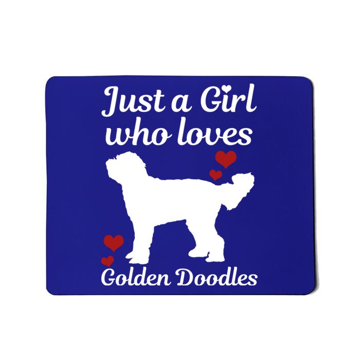 Goldendoodle Dog Just A Who Loves Golden Doodle Mom Gift Mousepad