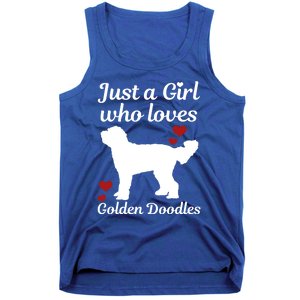 Goldendoodle Dog Just A Who Loves Golden Doodle Mom Gift Tank Top