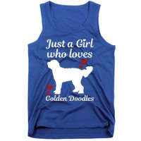 Goldendoodle Dog Just A Who Loves Golden Doodle Mom Gift Tank Top