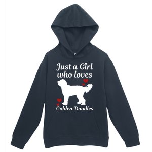 Goldendoodle Dog Just A Who Loves Golden Doodle Mom Gift Urban Pullover Hoodie