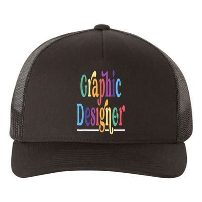 Graphic Designing Job Profession Graphic Designer Yupoong Adult 5-Panel Trucker Hat