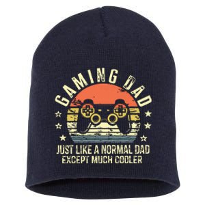 Gaming Dad Just Like A Normal Dad Except Much Cooler Gamer Short Acrylic Beanie