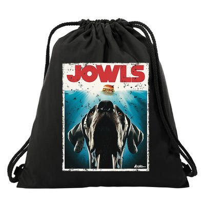 Great Dane Jowls Paws Top Drooling Dog Mom Drawstring Bag