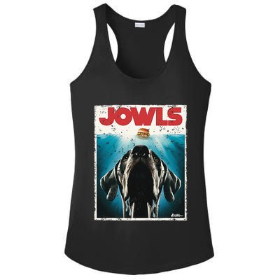 Great Dane Jowls Paws Top Drooling Dog Mom Ladies PosiCharge Competitor Racerback Tank