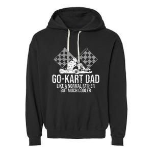 GoKart Dad Kart Racing GoCart Karting Gift For Daddy Garment-Dyed Fleece Hoodie