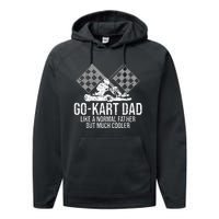 GoKart Dad Kart Racing GoCart Karting Gift For Daddy Performance Fleece Hoodie