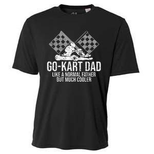 GoKart Dad Kart Racing GoCart Karting Gift For Daddy Cooling Performance Crew T-Shirt