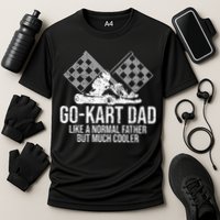 GoKart Dad Kart Racing GoCart Karting Gift For Daddy Cooling Performance Crew T-Shirt