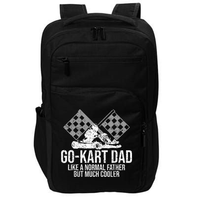 GoKart Dad Kart Racing GoCart Karting Gift For Daddy Impact Tech Backpack