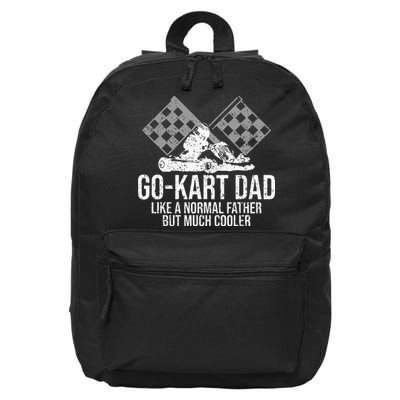 GoKart Dad Kart Racing GoCart Karting Gift For Daddy 16 in Basic Backpack
