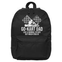 GoKart Dad Kart Racing GoCart Karting Gift For Daddy 16 in Basic Backpack