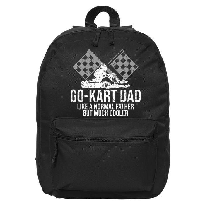 GoKart Dad Kart Racing GoCart Karting Gift For Daddy 16 in Basic Backpack