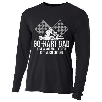 GoKart Dad Kart Racing GoCart Karting Gift For Daddy Cooling Performance Long Sleeve Crew
