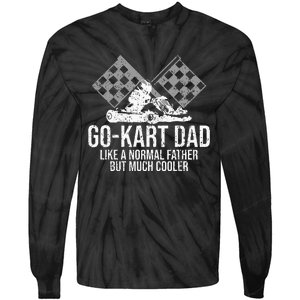 GoKart Dad Kart Racing GoCart Karting Gift For Daddy Tie-Dye Long Sleeve Shirt