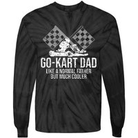 GoKart Dad Kart Racing GoCart Karting Gift For Daddy Tie-Dye Long Sleeve Shirt