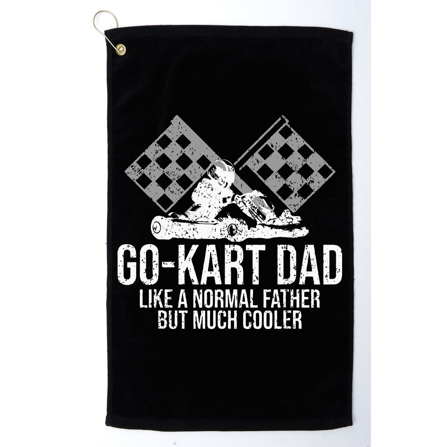 GoKart Dad Kart Racing GoCart Karting Gift For Daddy Golf Towel