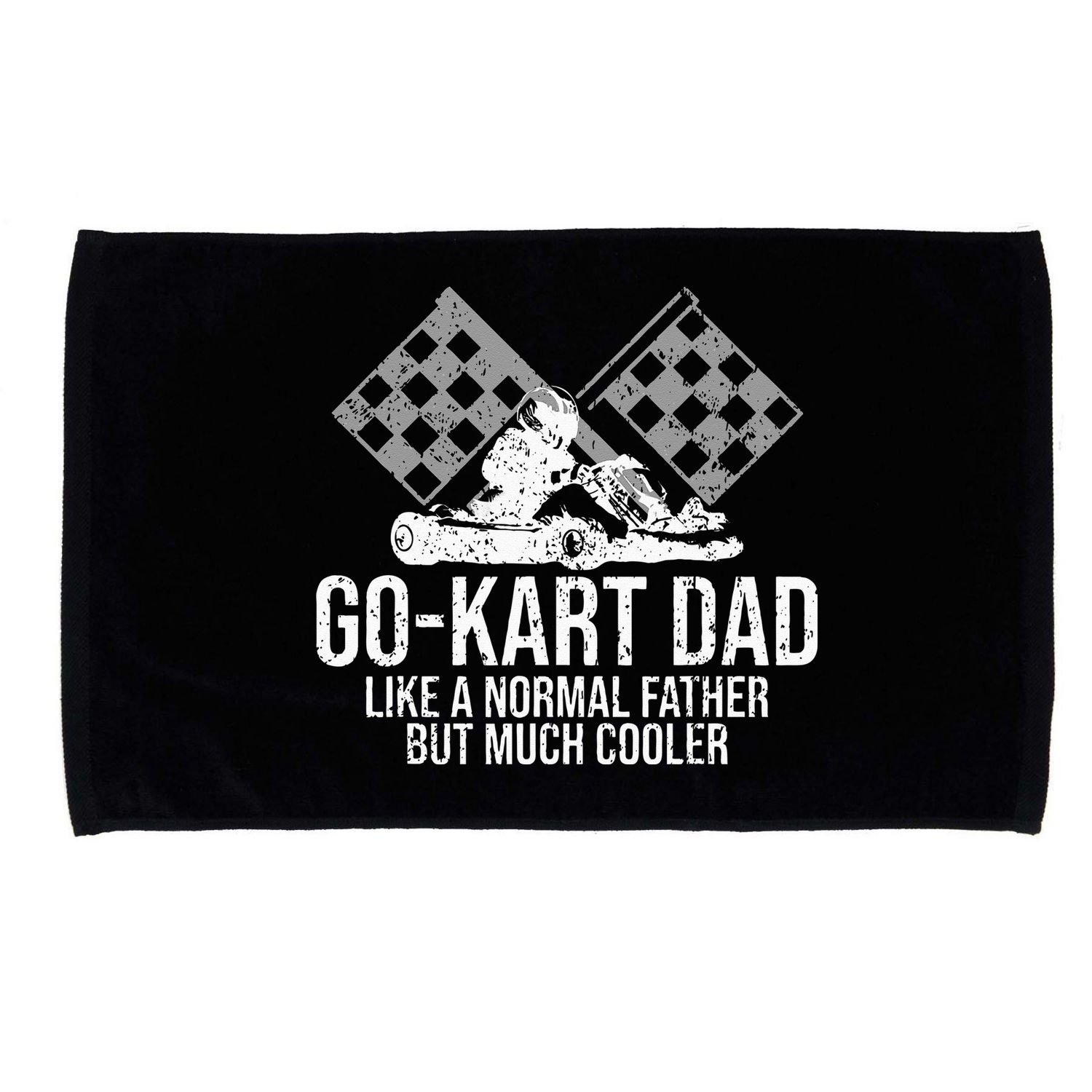 GoKart Dad Kart Racing GoCart Karting Gift For Daddy Microfiber Hand Towel