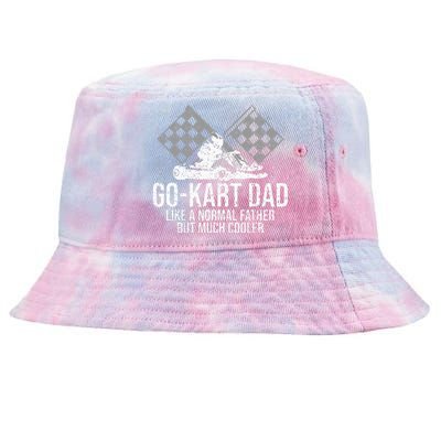 GoKart Dad Kart Racing GoCart Karting Gift For Daddy Tie-Dyed Bucket Hat