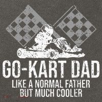 GoKart Dad Kart Racing GoCart Karting Gift For Daddy Cotton Canvas Backpack