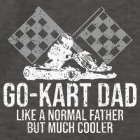 GoKart Dad Kart Racing GoCart Karting Gift For Daddy Vector Backpack