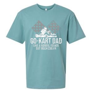 GoKart Dad Kart Racing GoCart Karting Gift For Daddy Sueded Cloud Jersey T-Shirt