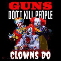 Guns Dont Kill People Clowns Do Scary Halloween Drawstring Bag