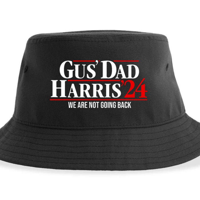 Gus Dad Kamala Harris Waltz Tim Walz We Are Not Going Back Sustainable Bucket Hat