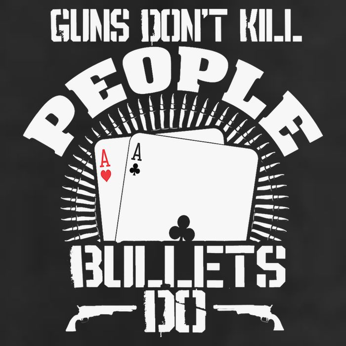 Guns Don't Kill People - Bullets Do - Novelty Poker Adult Drive Performance Visor
