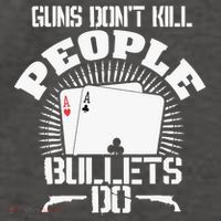 Guns Don't Kill People - Bullets Do - Novelty Poker Vector Backpack