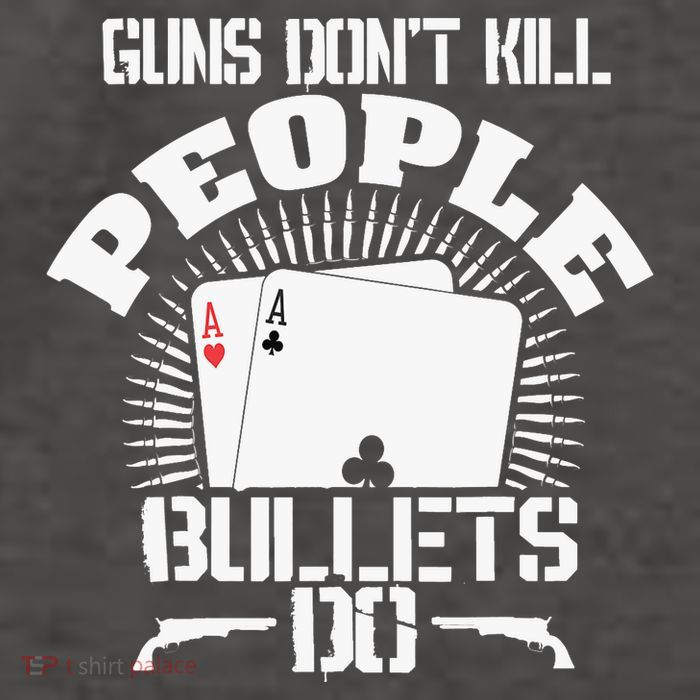 Guns Don't Kill People - Bullets Do - Novelty Poker Vector Backpack