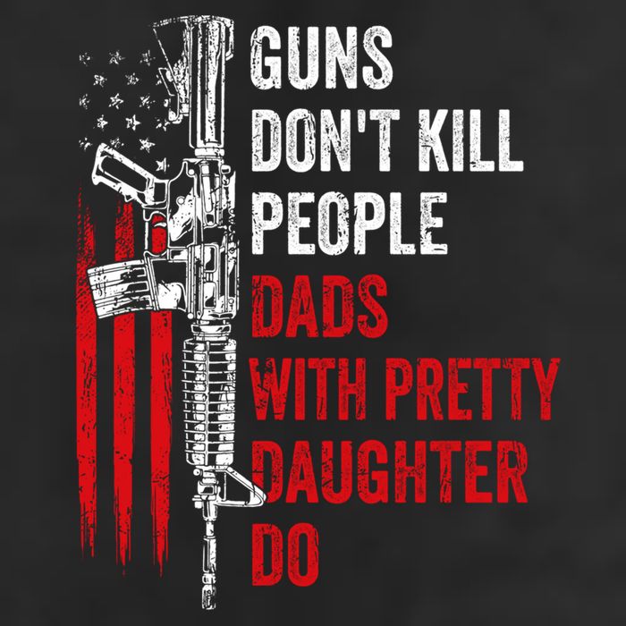 Guns Don't Kill People Dads With Pretty Daughters Humor Dad Gift Adult Drive Performance Visor
