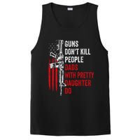 Guns Don't Kill People Dads With Pretty Daughters Humor Dad Gift PosiCharge Competitor Tank