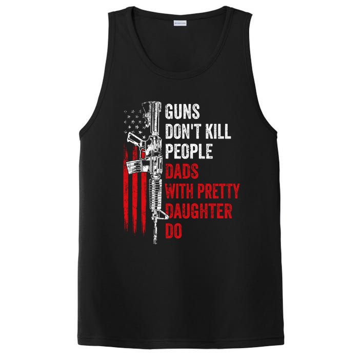 Guns Don't Kill People Dads With Pretty Daughters Humor Dad Gift PosiCharge Competitor Tank