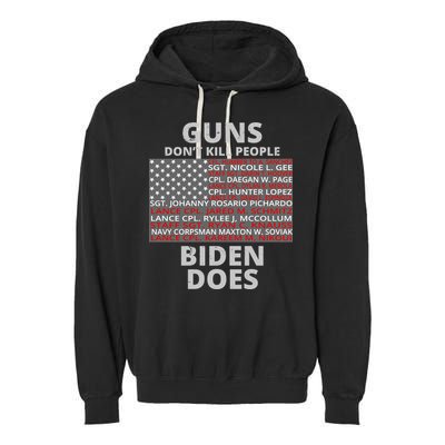Guns Don't Kill People Biden Does 13 American Heroes Garment-Dyed Fleece Hoodie