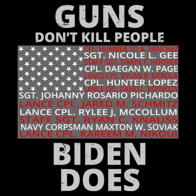Guns Don't Kill People Biden Does 13 American Heroes T-Shirt